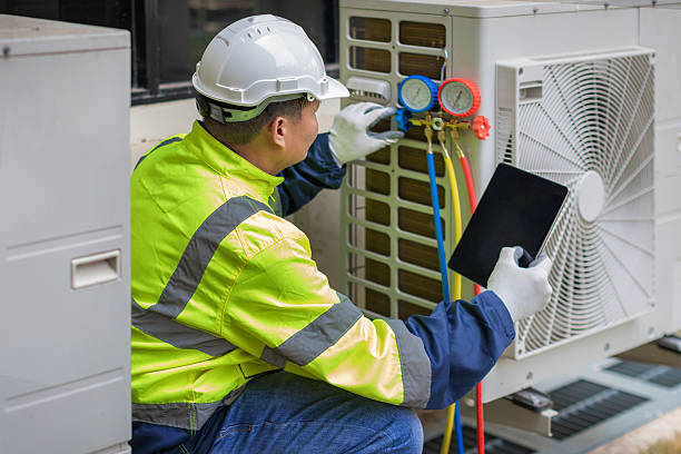 Professional Ductwork Repair technician working in Palm City, FL